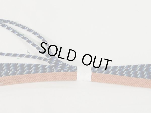 画像3: J1114XB 帯締め 平組 女性用着物 シルク(正絹)   ブラウン(茶色)    【中古】 【USED】 【リサイクル】 ★★★☆☆ (3)