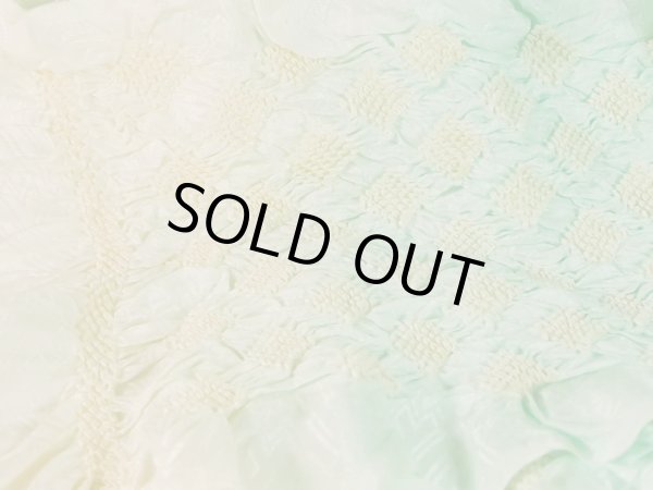 画像3: J1114XO 帯揚げ  女性用着物 シルク（正絹） 淡い 薄い 水色    【中古】 【USED】 【リサイクル】 ★★★☆☆ (3)