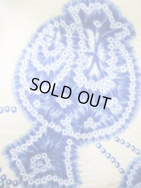 画像5: J1126D  子供用 男性用着物 小槌柄 化繊   青, かのこ 【中古】 【USED】 【リサイクル】 ★★★☆☆ (5)