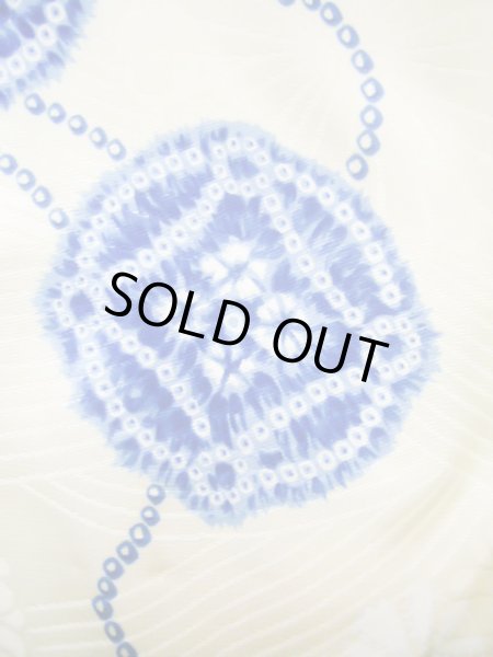 画像6: J1126D  子供用 男性用着物 小槌柄 化繊   青, かのこ 【中古】 【USED】 【リサイクル】 ★★★☆☆ (6)