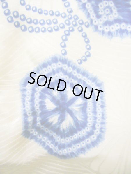 画像7: J1126D  子供用 男性用着物 小槌柄 化繊   青, かのこ 【中古】 【USED】 【リサイクル】 ★★★☆☆ (7)