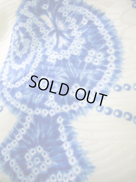 画像10: J1126D  子供用 男性用着物 小槌柄 化繊   青, かのこ 【中古】 【USED】 【リサイクル】 ★★★☆☆ (10)