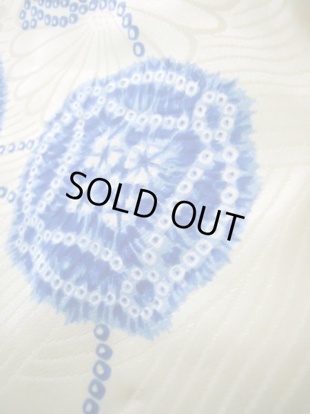 画像11: J1126D  子供用 男性用着物 小槌柄 化繊   青, かのこ 【中古】 【USED】 【リサイクル】 ★★★☆☆ (11)