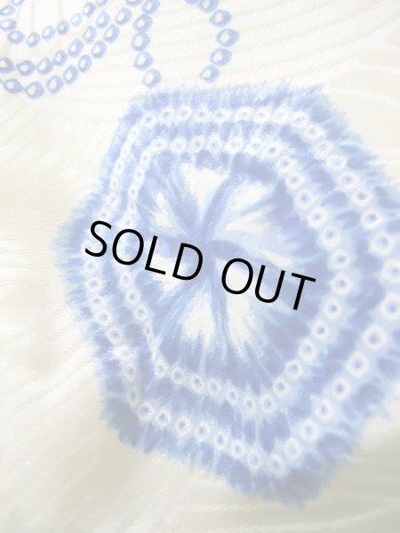 画像12: J1126D  子供用 男性用着物 小槌柄 化繊   青, かのこ 【中古】 【USED】 【リサイクル】 ★★★☆☆ (12)