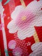 画像8: J1126N  子供用 女性用着物 浴衣、さくらんぼ柄 綿   赤, 縞 【中古】 【USED】 【リサイクル】 ★★★☆☆ (8)