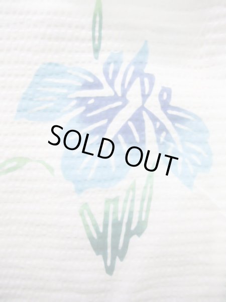 画像6: J1126O  子供用 女性用着物 浴衣 綿   白, あやめ 【中古】 【USED】 【リサイクル】 ★★☆☆☆ (6)