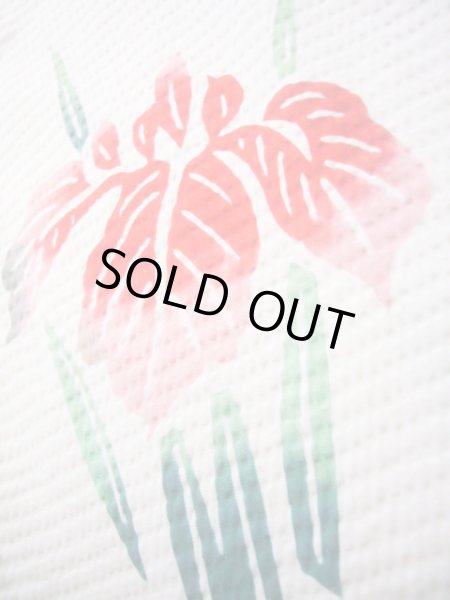 画像14: J1126O  子供用 女性用着物 浴衣 綿   白, あやめ 【中古】 【USED】 【リサイクル】 ★★☆☆☆ (14)