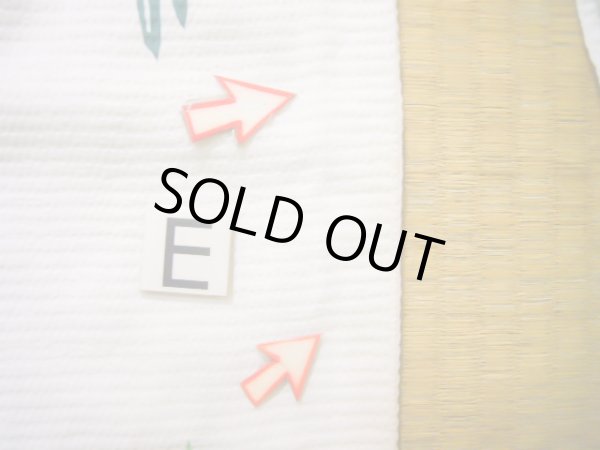 画像25: J1126O  子供用 女性用着物 浴衣 綿   白, あやめ 【中古】 【USED】 【リサイクル】 ★★☆☆☆ (25)