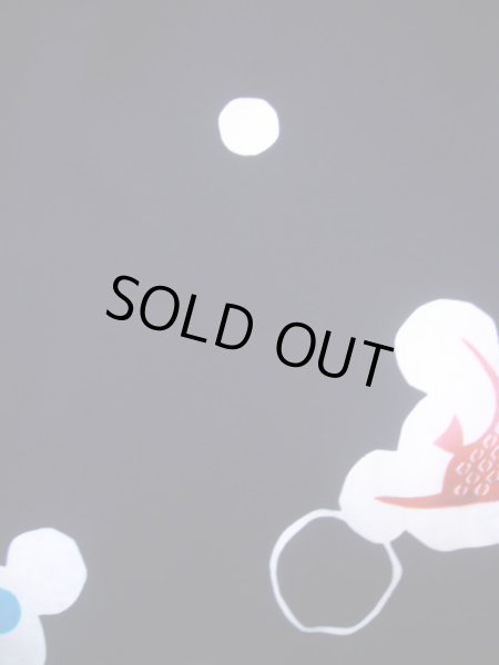 画像3: J1126S  子供用 女性用着物 浴衣、魚柄 綿   藍, 丸 【中古】 【USED】 【リサイクル】 ★★★☆☆ (3)