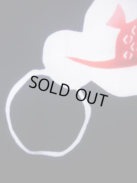 画像9: J1126S  子供用 女性用着物 浴衣、魚柄 綿   藍, 丸 【中古】 【USED】 【リサイクル】 ★★★☆☆ (9)