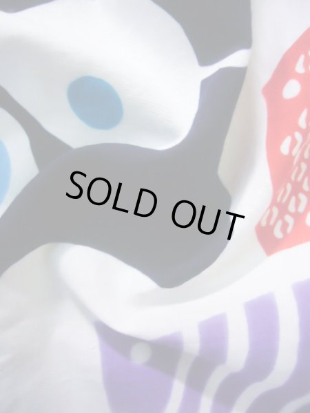 画像15: J1126S  子供用 女性用着物 浴衣、魚柄 綿   藍, 丸 【中古】 【USED】 【リサイクル】 ★★★☆☆ (15)