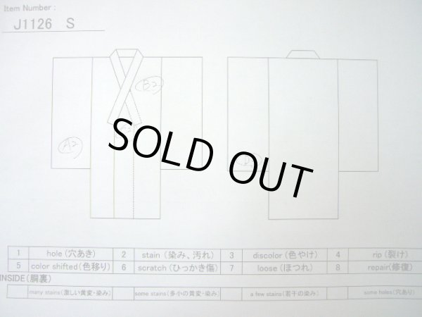 画像16: J1126S  子供用 女性用着物 浴衣、魚柄 綿   藍, 丸 【中古】 【USED】 【リサイクル】 ★★★☆☆ (16)