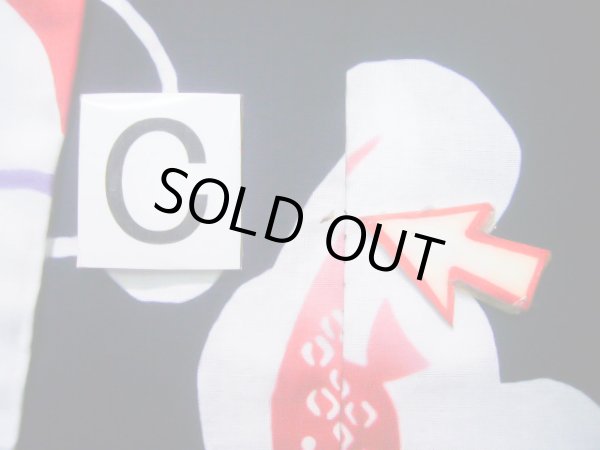 画像19: J1126S  子供用 女性用着物 浴衣、魚柄 綿   藍, 丸 【中古】 【USED】 【リサイクル】 ★★★☆☆ (19)