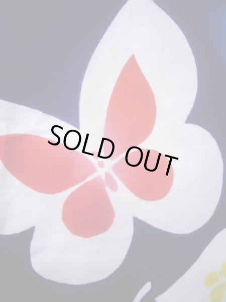 画像7: J1126T  子供用 女性用着物 浴衣 綿   藍, 蝶々 【中古】 【USED】 【リサイクル】 ★★☆☆☆ (7)