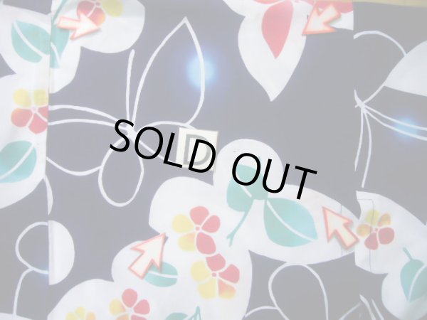 画像18: J1126T  子供用 女性用着物 浴衣 綿   藍, 蝶々 【中古】 【USED】 【リサイクル】 ★★☆☆☆ (18)