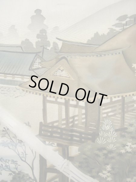 画像8: J1202A  羽織 女性用着物  シルク（正絹）   黒,  【中古】 【USED】 【リサイクル】 ★★☆☆☆ (8)