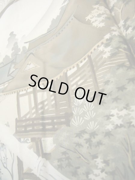 画像13: J1202A  羽織 女性用着物  シルク（正絹）   黒,  【中古】 【USED】 【リサイクル】 ★★☆☆☆ (13)