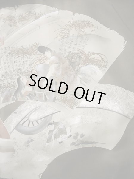 画像6: J1202E  羽織 女性用着物  シルク（正絹）   黒,  【中古】 【USED】 【リサイクル】 ★★★☆☆ (6)