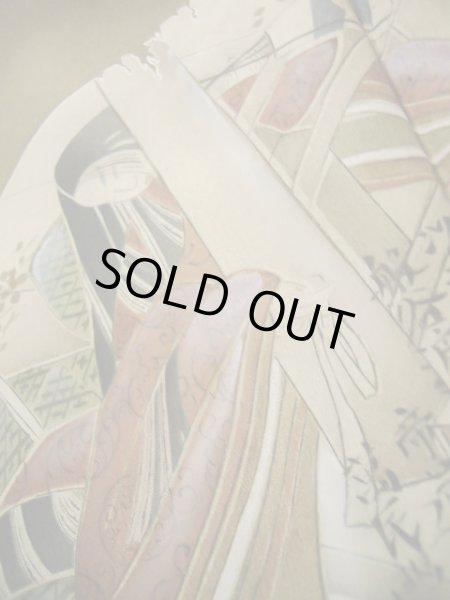 画像11: J1202E  羽織 女性用着物  シルク（正絹）   黒,  【中古】 【USED】 【リサイクル】 ★★★☆☆ (11)