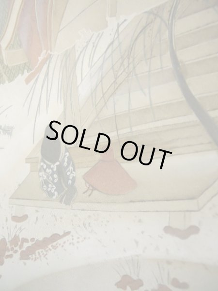 画像14: J1202E  羽織 女性用着物  シルク（正絹）   黒,  【中古】 【USED】 【リサイクル】 ★★★☆☆ (14)