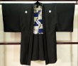 画像1: J1202F  羽織 女性用着物  シルク（正絹）   黒,  【中古】 【USED】 【リサイクル】 ★★★☆☆ (1)