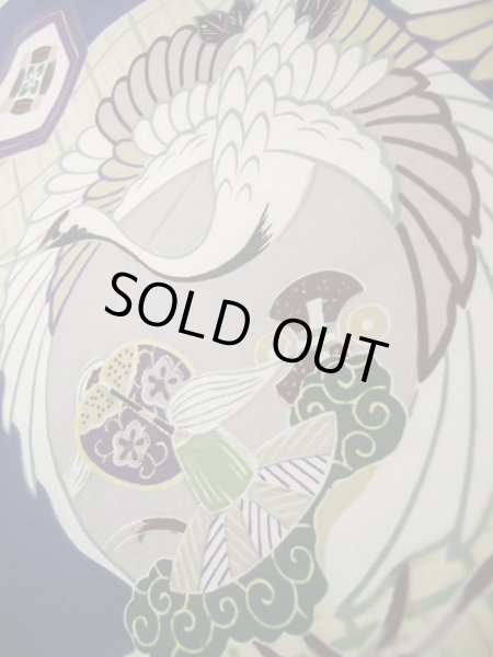 画像12: J1202F  羽織 女性用着物  シルク(正絹)   黒,  【中古】 【USED】 【リサイクル】 ★★★☆☆ (12)