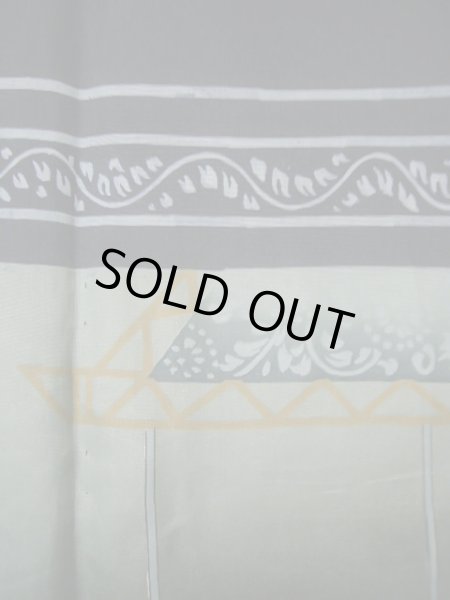 画像8: J1202G  羽織 女性用着物  シルク（正絹）   黒,  【中古】 【USED】 【リサイクル】 ★★★☆☆ (8)