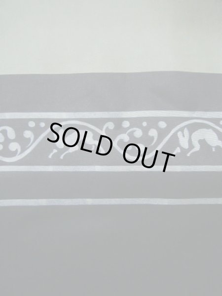 画像11: J1202G  羽織 女性用着物  シルク（正絹）   黒,  【中古】 【USED】 【リサイクル】 ★★★☆☆ (11)