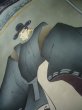 画像12: J1202G  羽織 女性用着物  シルク（正絹）   黒,  【中古】 【USED】 【リサイクル】 ★★★☆☆ (12)