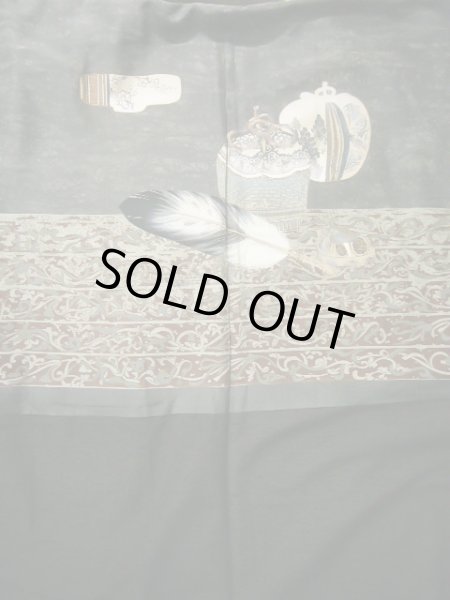 画像4: J1202H  羽織 女性用着物 ひげ シルク(正絹) 深い  ブラウン(茶色),  【中古】 【USED】 【リサイクル】 ★★☆☆☆ (4)