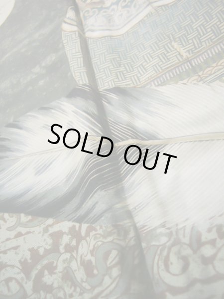 画像13: J1202H  羽織 女性用着物 ひげ シルク(正絹) 深い  ブラウン(茶色),  【中古】 【USED】 【リサイクル】 ★★☆☆☆ (13)