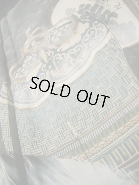 画像16: J1202H  羽織 女性用着物 ひげ シルク(正絹) 深い  ブラウン(茶色),  【中古】 【USED】 【リサイクル】 ★★☆☆☆ (16)