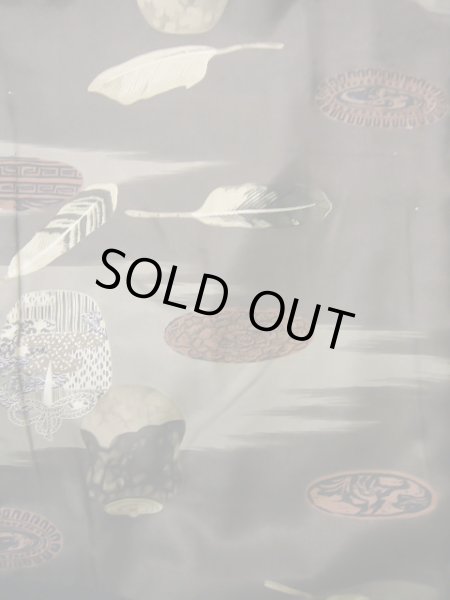 画像4: J1202J  羽織 女性用着物 ひげ シルク(正絹)   黒,  【中古】 【USED】 【リサイクル】 ★★★★☆ (4)