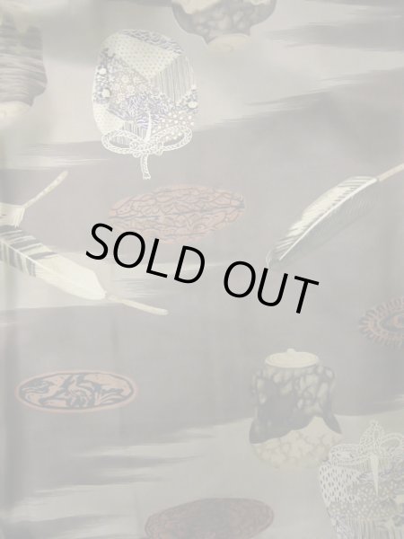 画像5: J1202J  羽織 女性用着物 ひげ シルク(正絹)   黒,  【中古】 【USED】 【リサイクル】 ★★★★☆ (5)