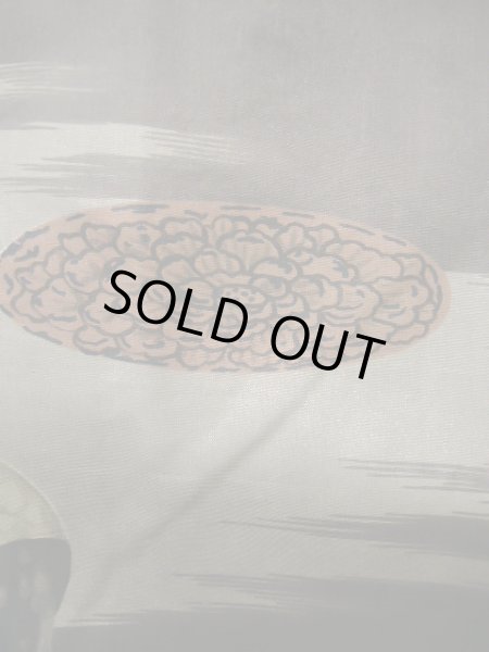 画像8: J1202J  羽織 女性用着物 ひげ シルク(正絹)   黒,  【中古】 【USED】 【リサイクル】 ★★★★☆ (8)