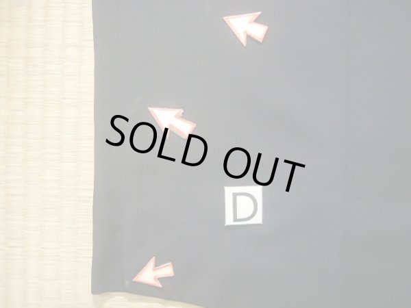 画像23: J1202K  羽織 女性用着物  シルク（正絹）   黒,  【中古】 【USED】 【リサイクル】 ★☆☆☆☆ (23)