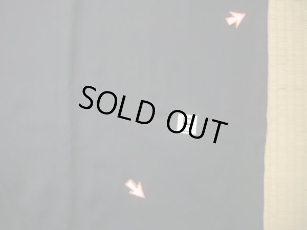 画像24: J1202K  羽織 女性用着物  シルク（正絹）   黒,  【中古】 【USED】 【リサイクル】 ★☆☆☆☆ (24)