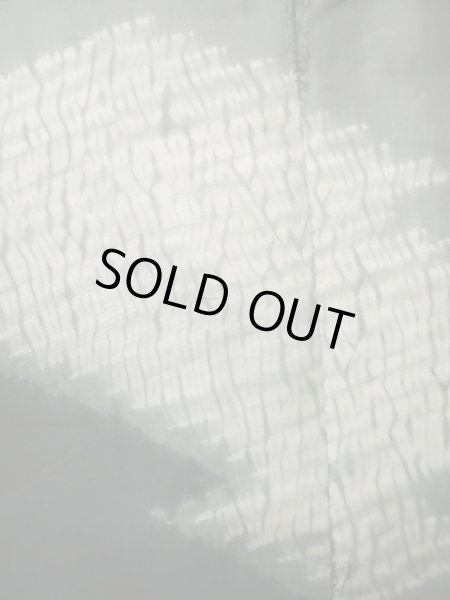 画像6: J1202X  襦袢 女性用着物  シルク(正絹) 淡い グレーがかった グリーン(緑), 風景 【中古】 【USED】 【リサイクル】 ★☆☆☆☆ (6)