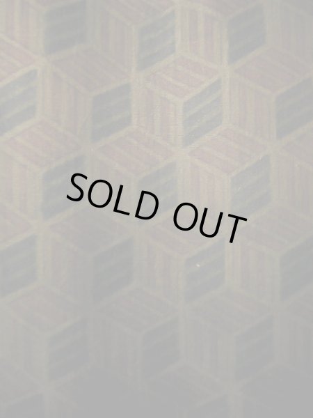 画像6: J1202Y  襦袢 女性用着物  シルク(正絹)   ブラウン(茶色), 幾何学模様 【中古】 【USED】 【リサイクル】 ★☆☆☆☆ (6)