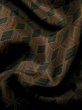画像10: J1202Y  襦袢 女性用着物  シルク（正絹）   ブラウン（茶色）, 幾何学模様 【中古】 【USED】 【リサイクル】 ★☆☆☆☆ (10)
