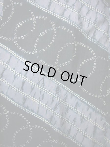 画像3: J1209B  襦袢 女性用着物  シルク(正絹)   藍, 線 【中古】 【USED】 【リサイクル】 ★☆☆☆☆ (3)