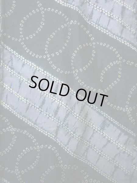 画像4: J1209B  襦袢 女性用着物  シルク(正絹)   藍, 線 【中古】 【USED】 【リサイクル】 ★☆☆☆☆ (4)