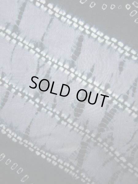 画像6: J1209B  襦袢 女性用着物  シルク(正絹)   藍, 線 【中古】 【USED】 【リサイクル】 ★☆☆☆☆ (6)