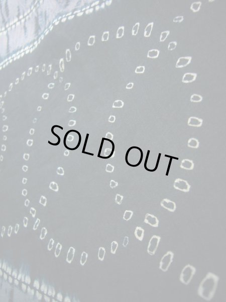 画像7: J1209B  襦袢 女性用着物  シルク(正絹)   藍, 線 【中古】 【USED】 【リサイクル】 ★☆☆☆☆ (7)