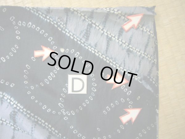 画像15: J1209B  襦袢 女性用着物  シルク(正絹)   藍, 線 【中古】 【USED】 【リサイクル】 ★☆☆☆☆ (15)