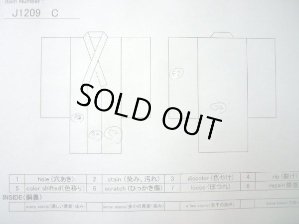 画像13: J1209C  襦袢 女性用着物  シルク(正絹) スモーキーな 淡い 黄緑色, 花 【中古】 【USED】 【リサイクル】 ★★☆☆☆ (13)