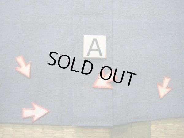 画像15: J1209H  襦袢 女性用着物  モスリン 淡い グレーがかった 水色, 松/松葉 【中古】 【USED】 【リサイクル】 ★★☆☆☆ (15)