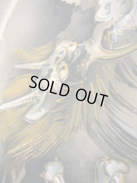 画像12: J1209K  襦袢 女性用着物  シルク(正絹) スモーキーな 緑がかった グレー(灰色), 松/松葉 【中古】 【USED】 【リサイクル】 ★★★☆☆ (12)