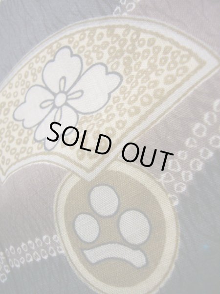 画像11: J1209L  襦袢 女性用着物  モスリン スモーキーな  えんじ, 松/松葉 【中古】 【USED】 【リサイクル】 ★☆☆☆☆ (11)