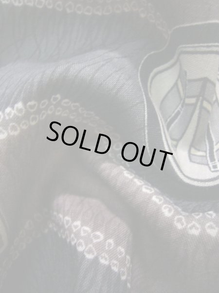 画像16: J1209L  襦袢 女性用着物  モスリン スモーキーな  えんじ, 松/松葉 【中古】 【USED】 【リサイクル】 ★☆☆☆☆ (16)